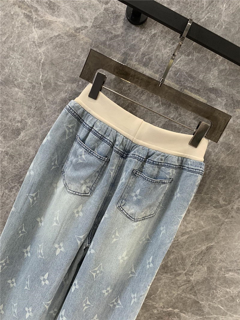 l0vis Vvtt0n lv monogram tencel jeans replica clothing sites