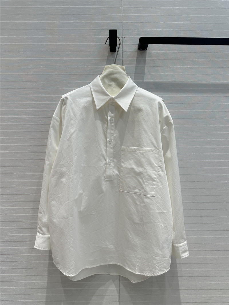 Gvc*1 navy shawl collar shirt replica designer clothes