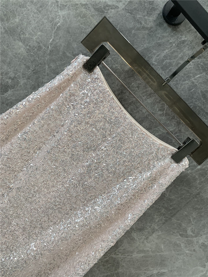 Ce1i*e high-density sequined skirt with back slit replica clothing