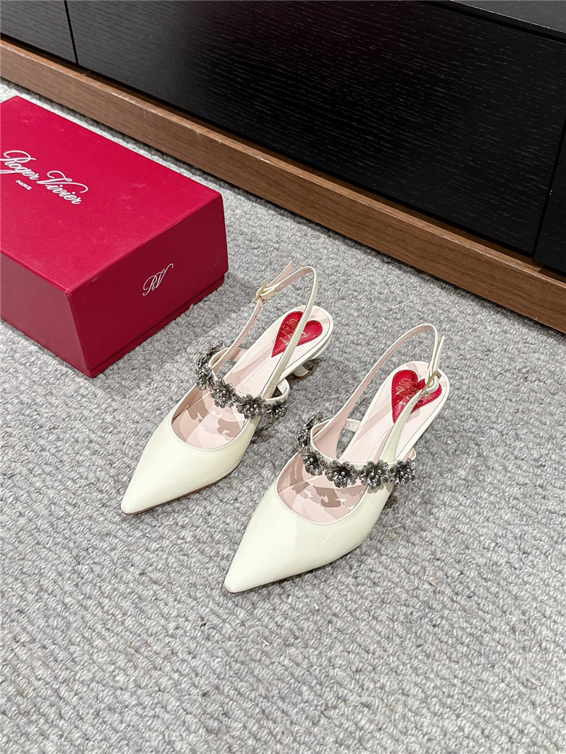 roger u1u1er efflorescence mary jane slingbacks in ivory