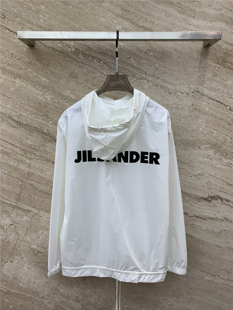 jil sander logo lettering print sun protection clothing replica clothing