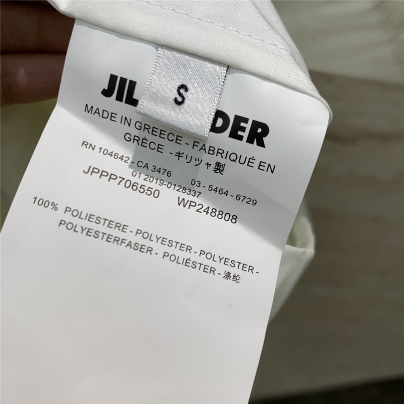 jil sander logo lettering print sun protection clothing replica clothing