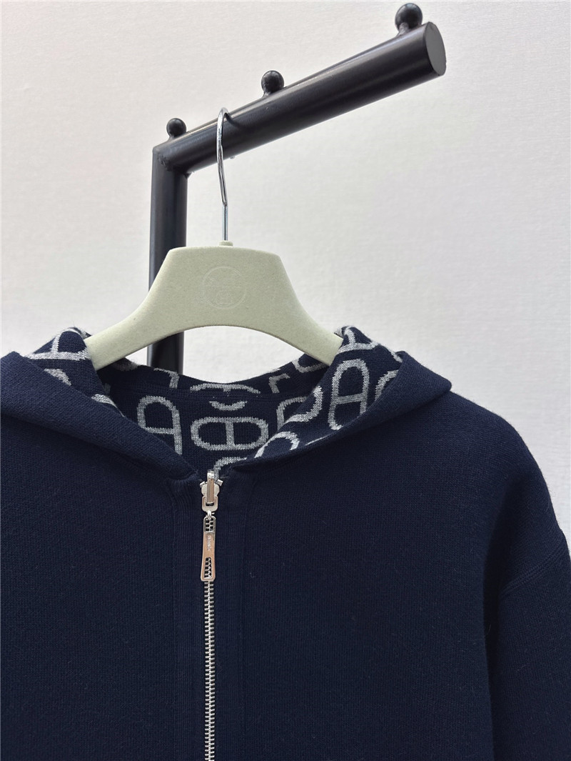 H**me5 reversible hooded knitted jacket replica d&g clothing