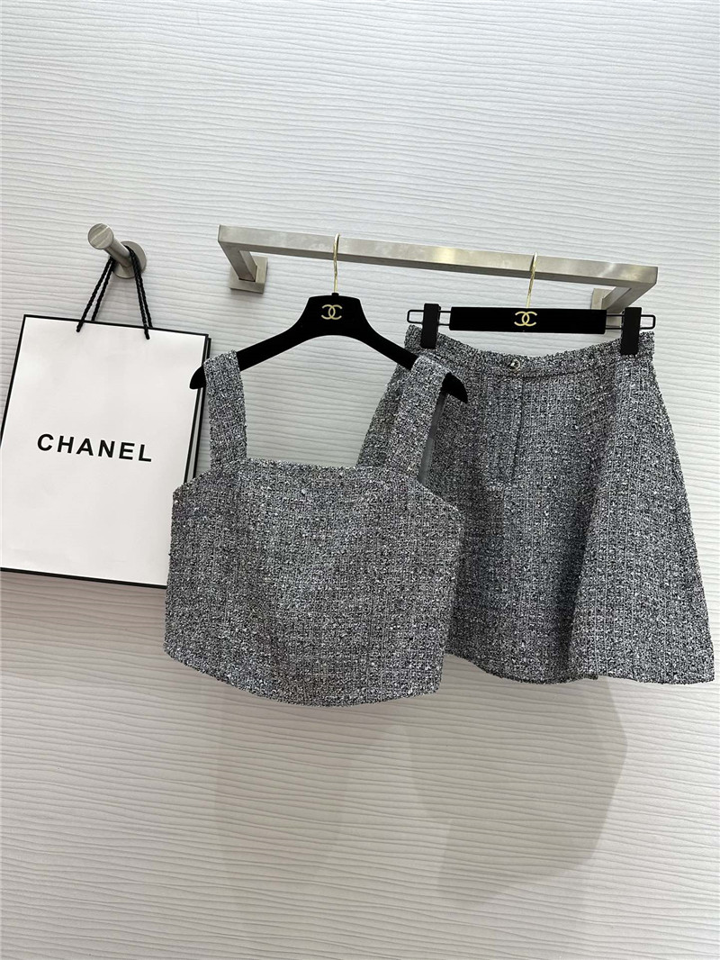 Ch**el woven short tube top replica designer clothes