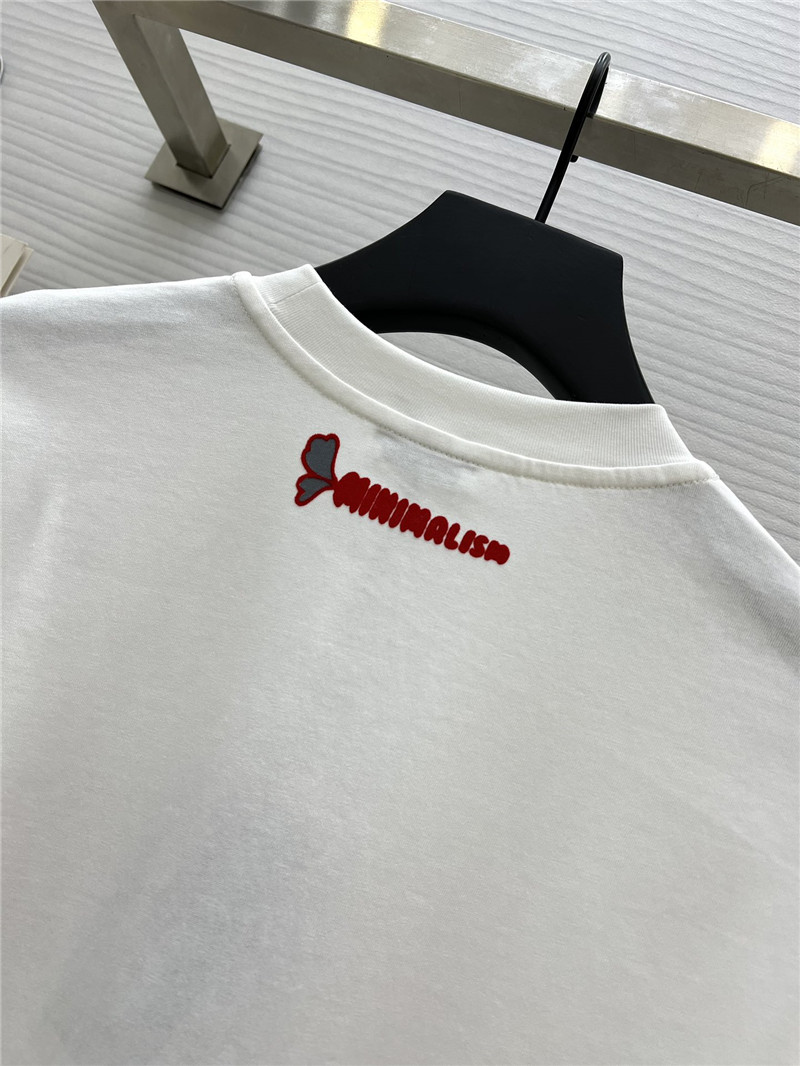 Y51 heart flocked t-shirt replica d&g clothing