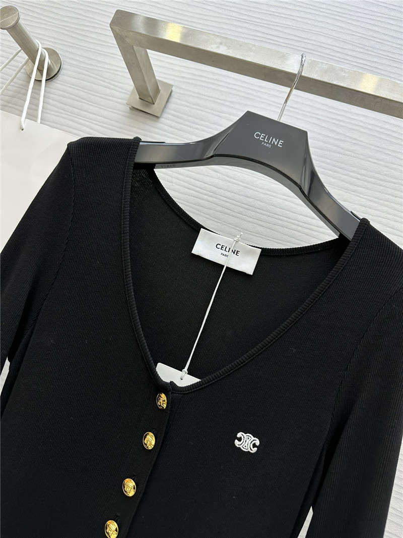 Ce1i*e u neck dress replica designer clothes