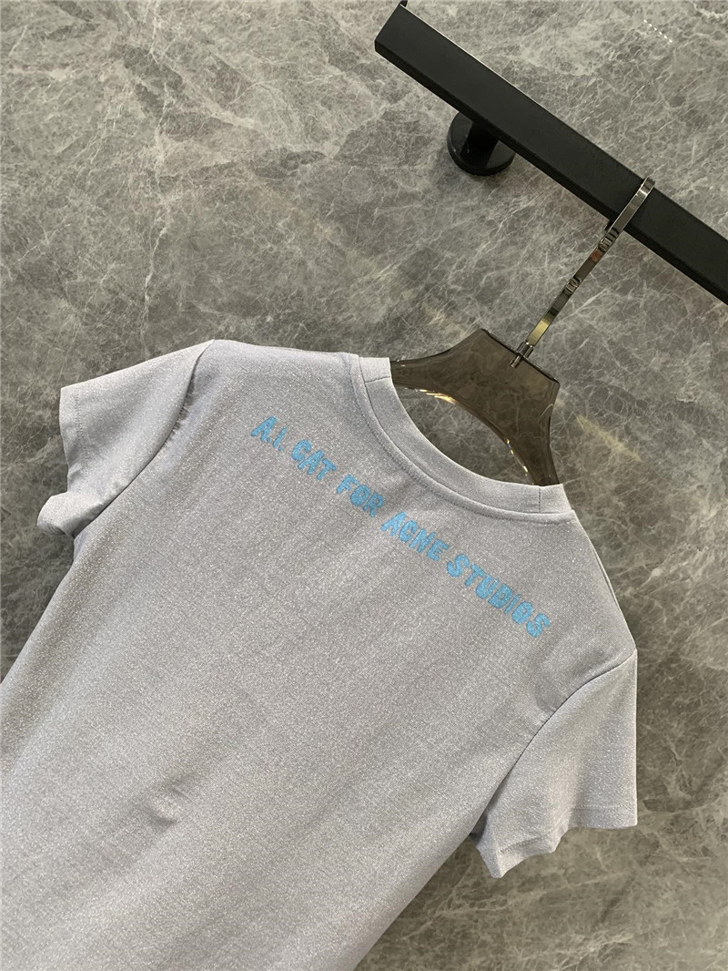 acne studios round neck short sleeve t-shirt replica designer clothes