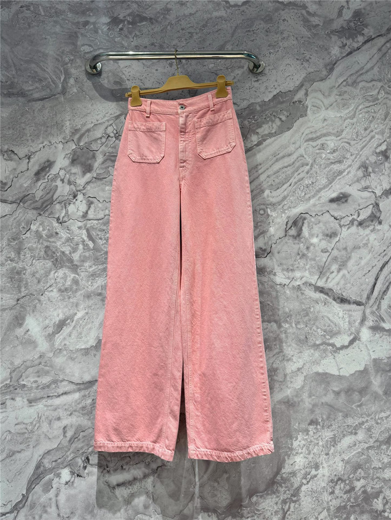 M1um1u fried dyed pink jeans replicas clothes