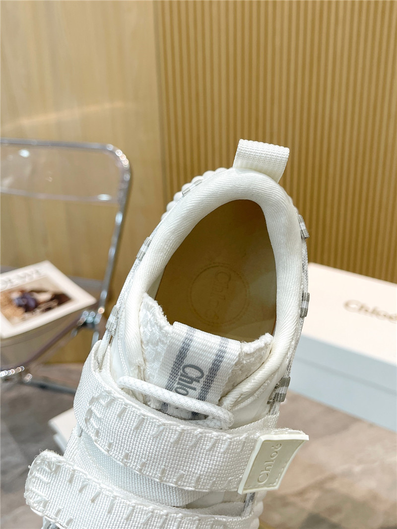 Chloé Rainbow Sneakers Gray White