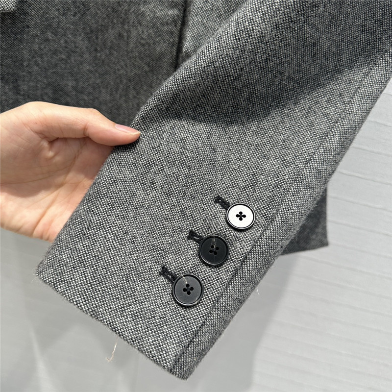 D10r grey double-breasted suit jacket replica clothing sites