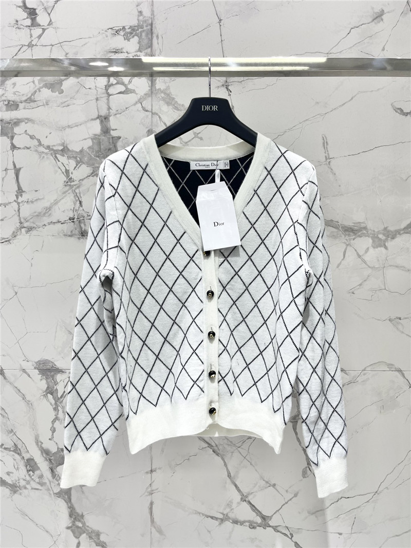 d10r D1am0nd knitted button cardigan replica clothing sites