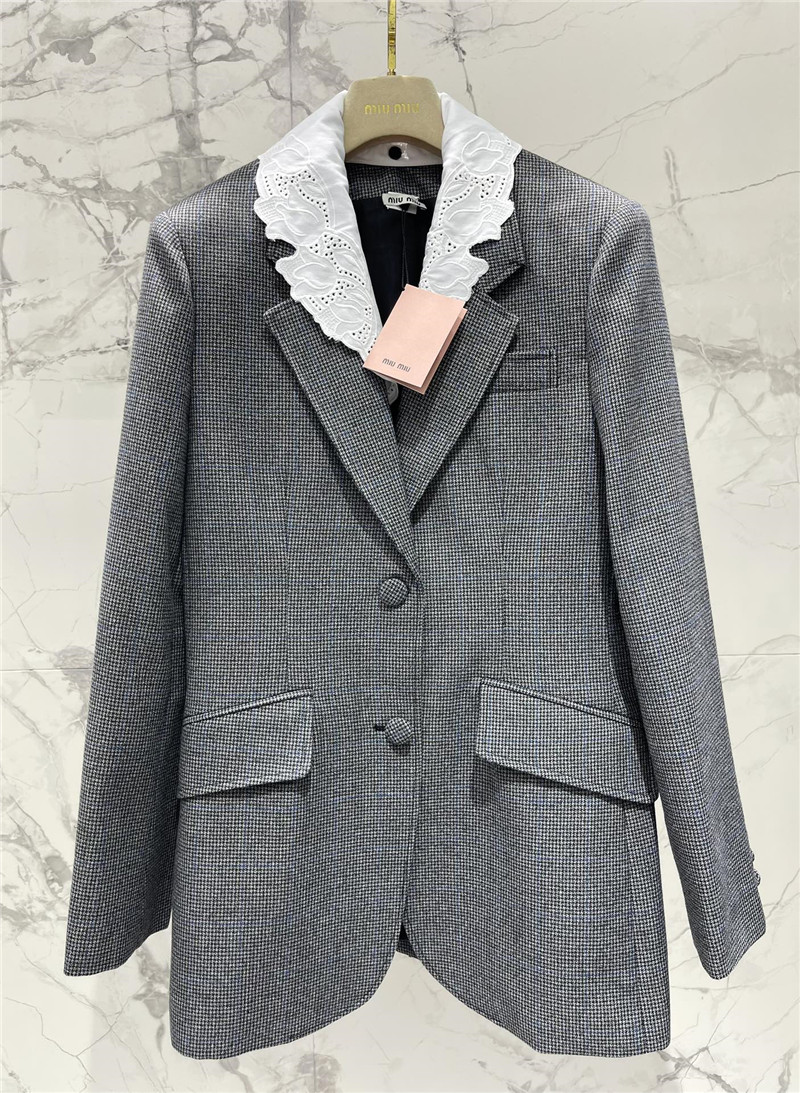 M1um1u detachable lace collar suit replica clothing sites