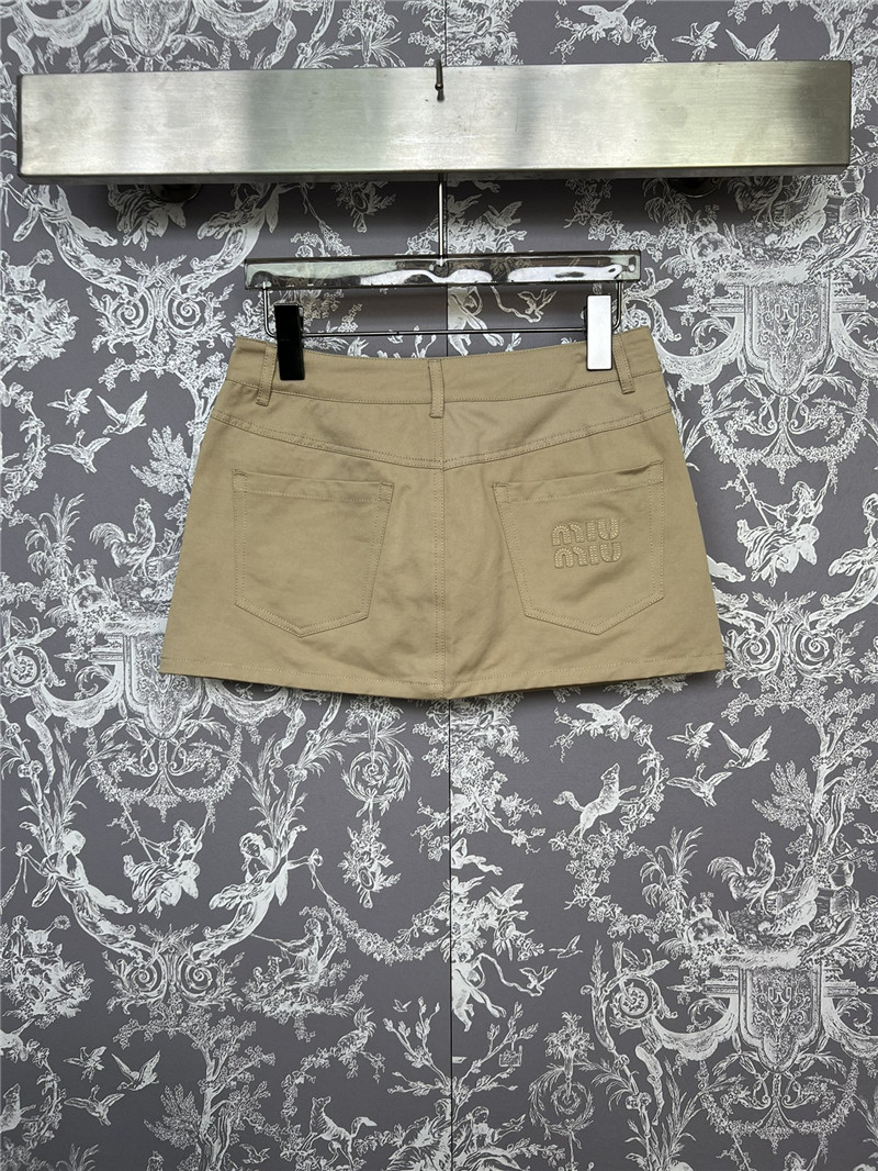 M1um1u khaki casual shorts replica designer clothes