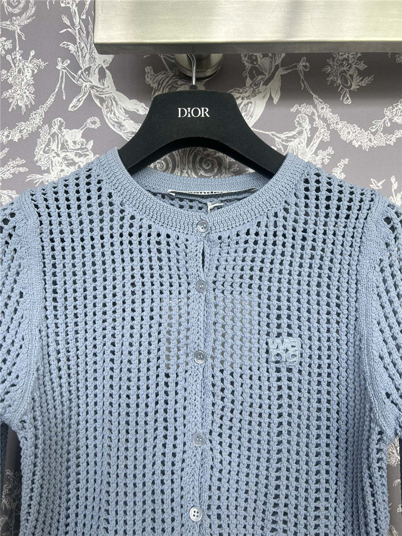 A1exa*der wang hollow knit cardigan replica clothes