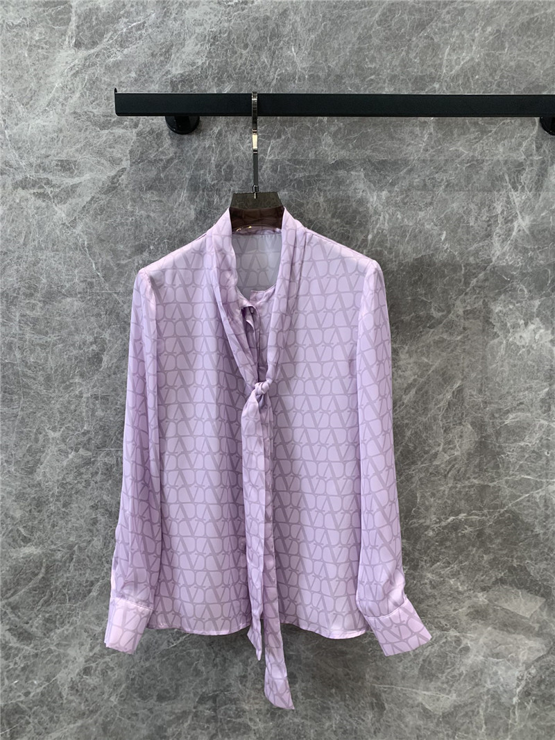 Va1e*ntin0 ribbon print long sleeve shirt replica d&g clothing