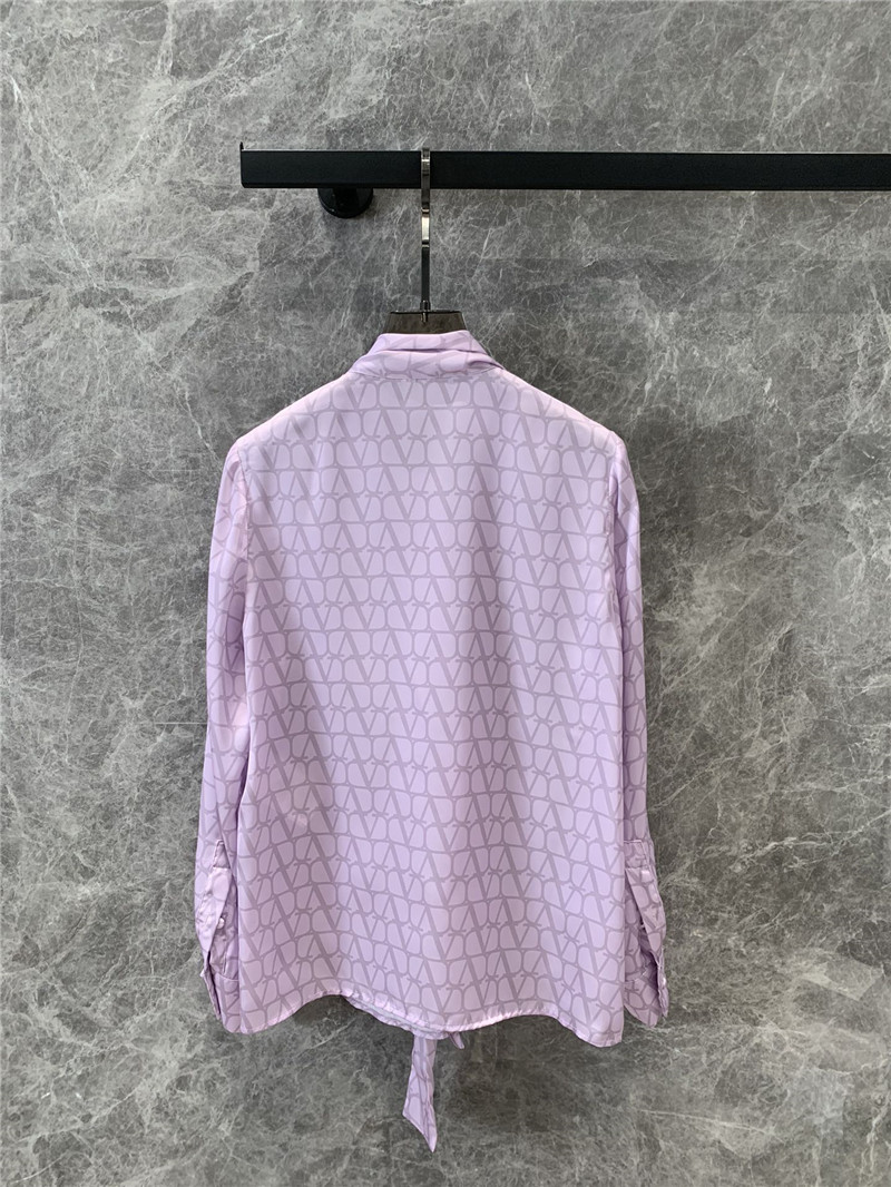 Va1e*ntin0 ribbon print long sleeve shirt replica d&g clothing