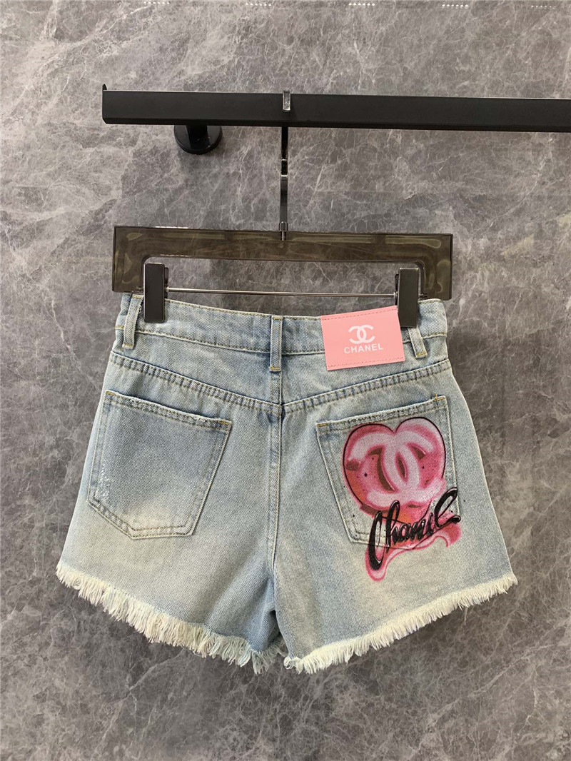 Ch**el heavy denim shorts replica d&g clothing