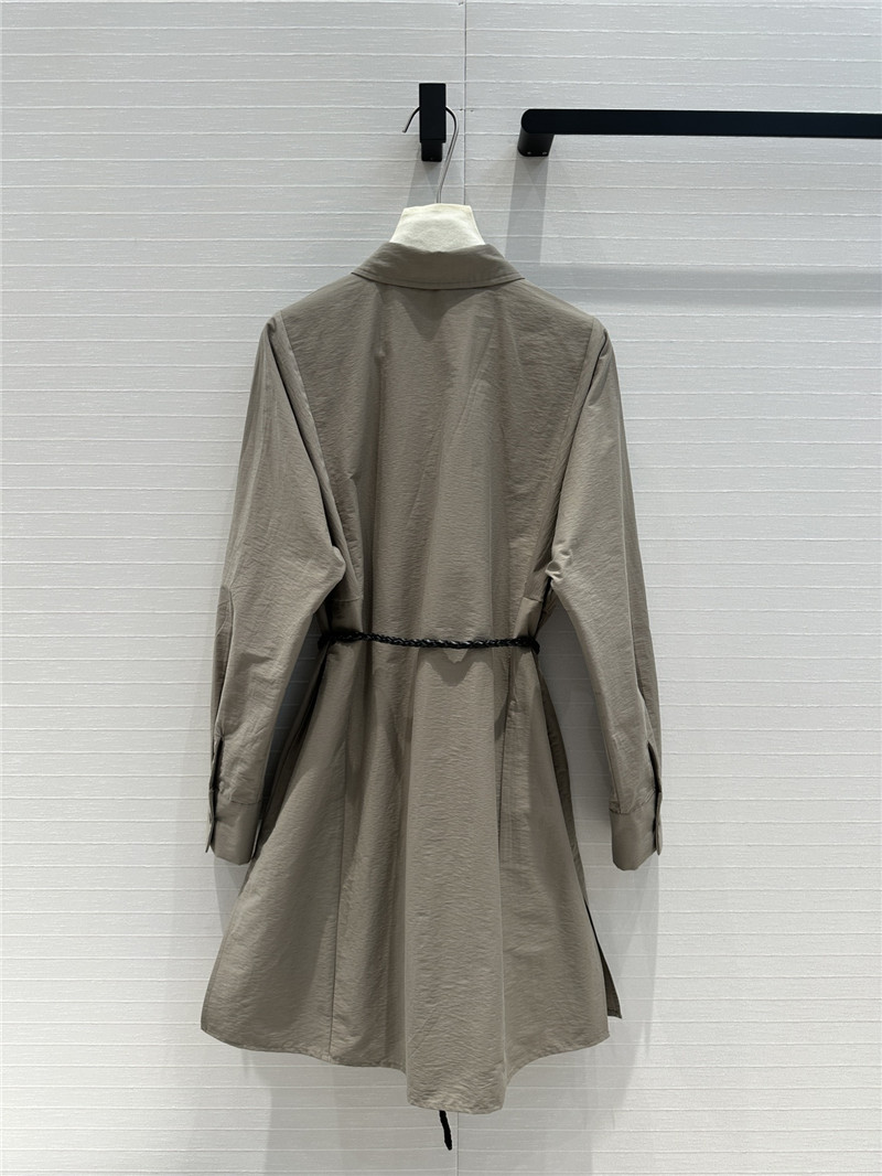 b0tt*ga Ven*ta lapel woven shirt dress replica designer clothes