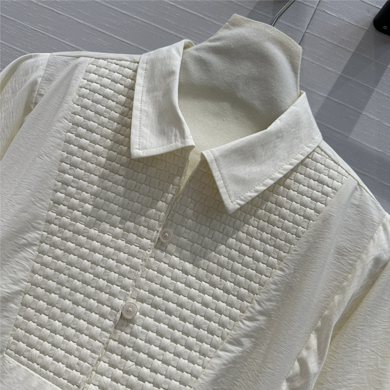 b0tt*ga Ven*ta lapel woven shirt dress replica designer clothes