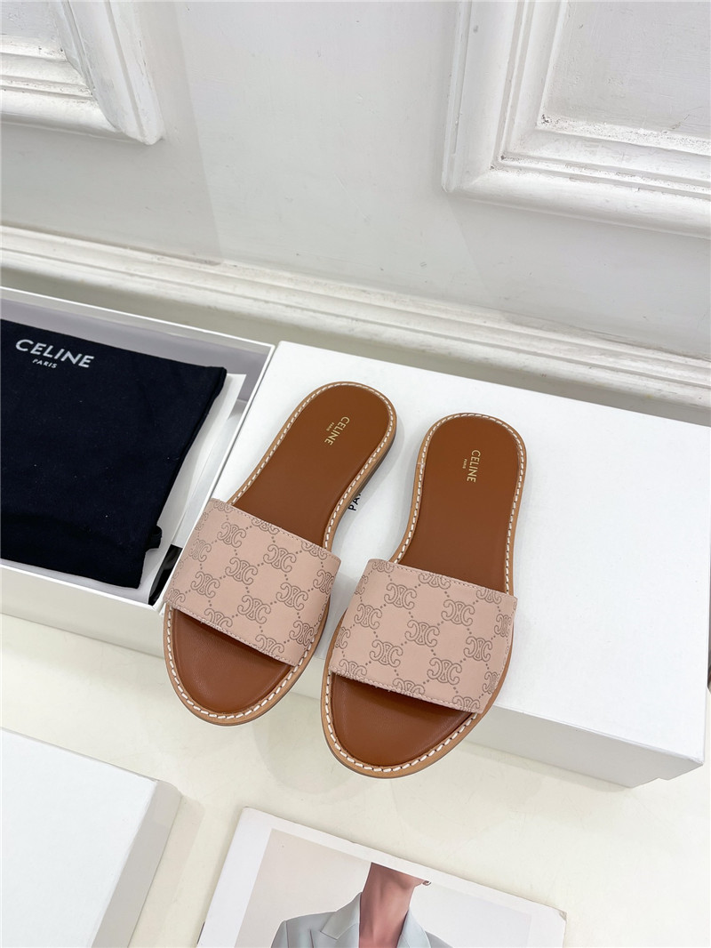 Ce1i*e lympia mule in pink jacquard canvas