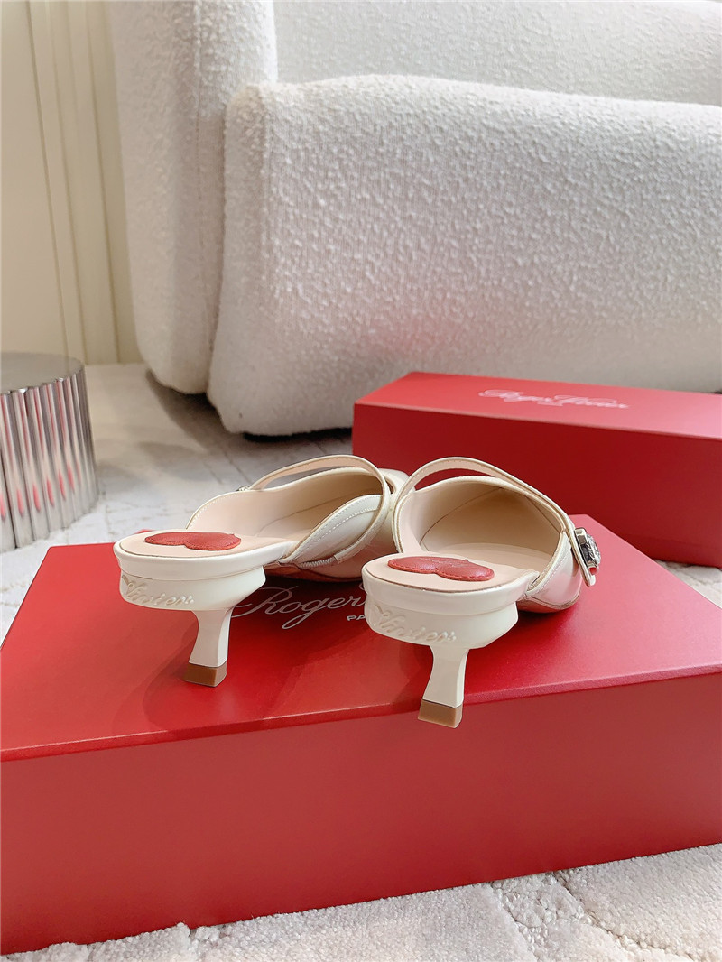 roger u1u1er mary jane virgule mules white and pink patent