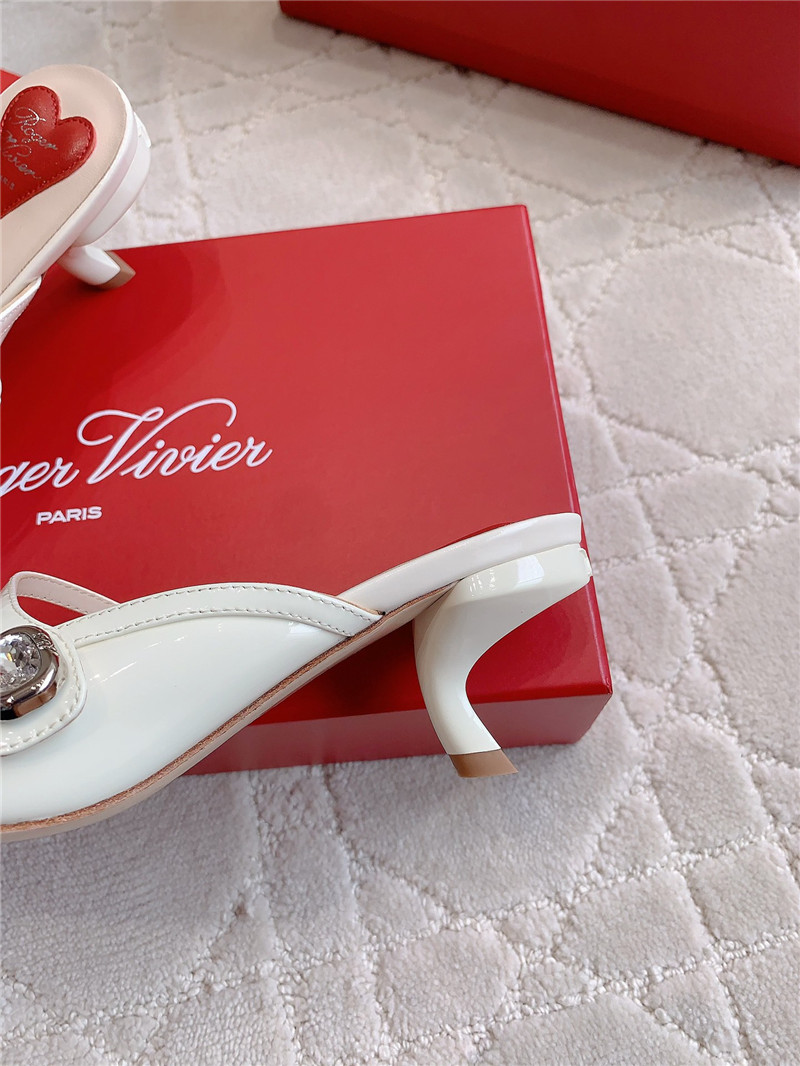 roger u1u1er mary jane virgule mules white and pink patent
