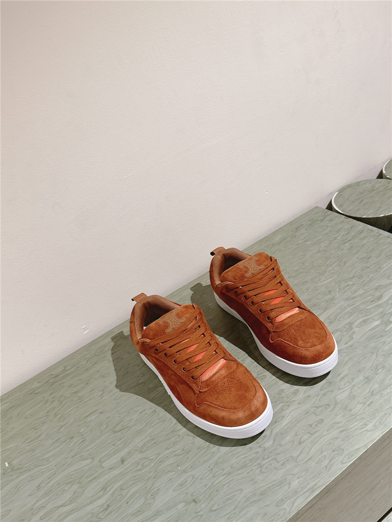 Ce1i*e huntington brown low lace-up sneakers