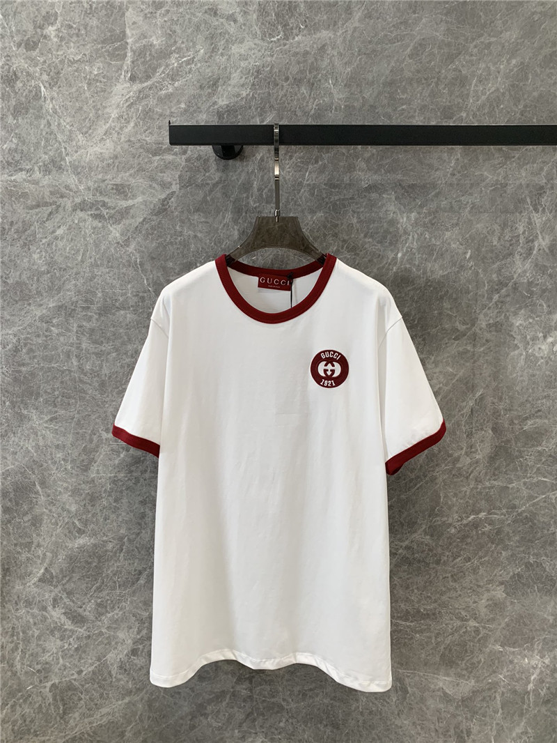 Gvc*1 embroidered round neck short-sleeved t-shirt replica clothes