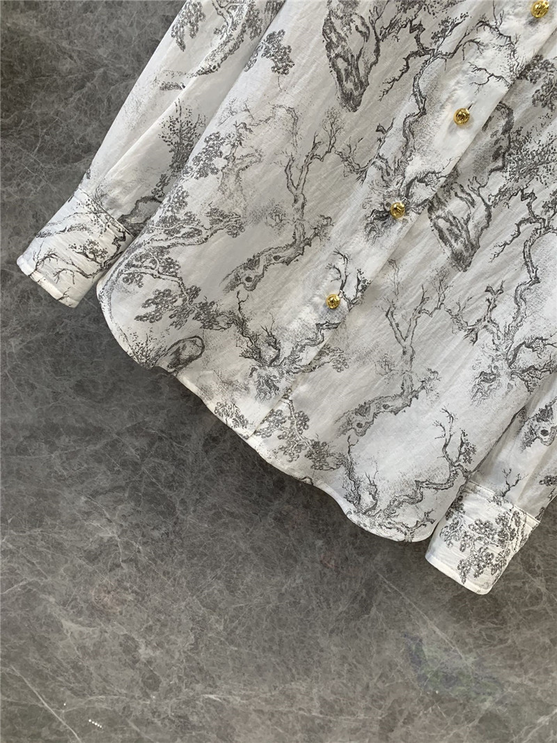 D10r jouy ink print long sleeve shirt replica d&g clothing