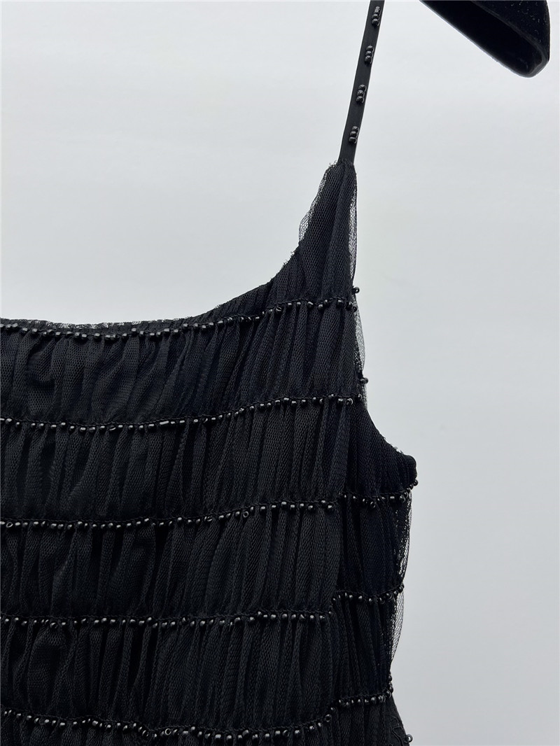 Ch**el heavy beaded little black dress replica d&g clothing