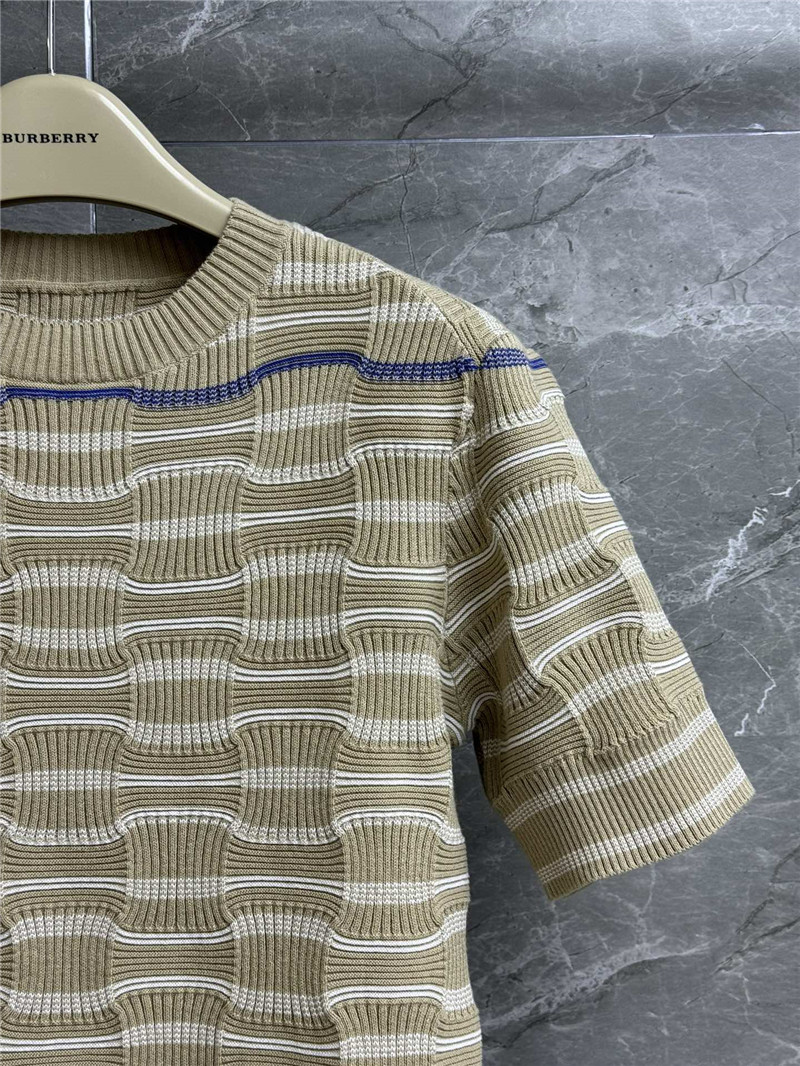 Bv*b*rry striped knit short sleeve replica clothing sites