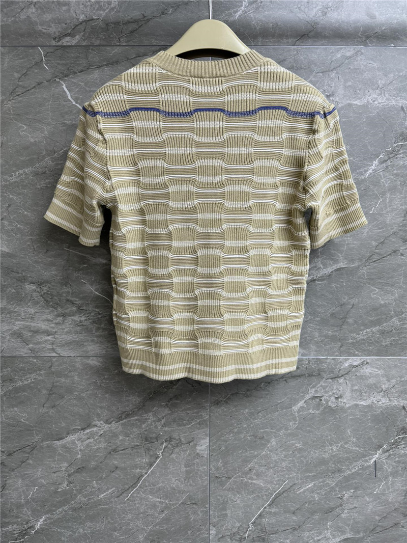 Bv*b*rry striped knit short sleeve replica clothing sites