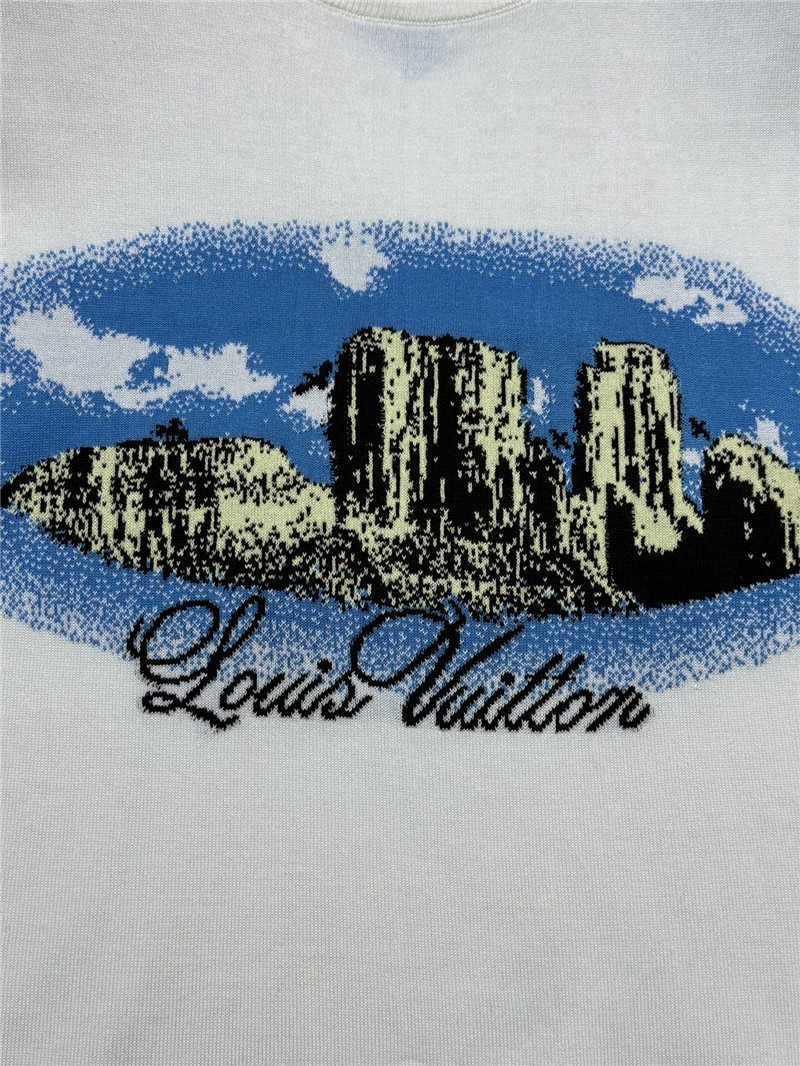 l0vis Vvtt0n lv jacquard short-sleeved replica clothes