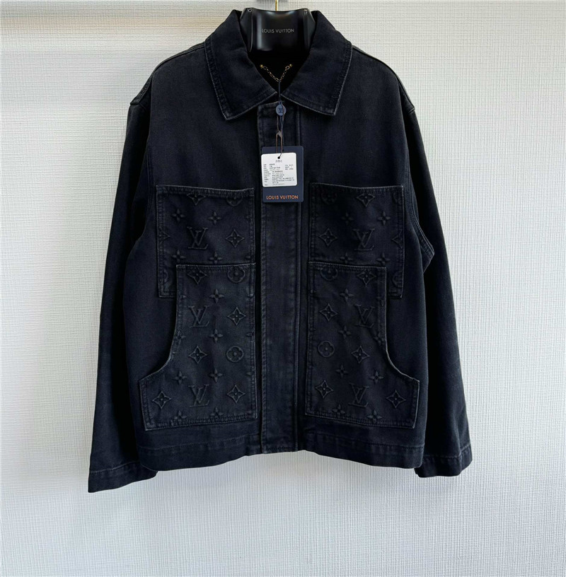 l0vis Vvtt0n lv embossed denim jacket replica clothes