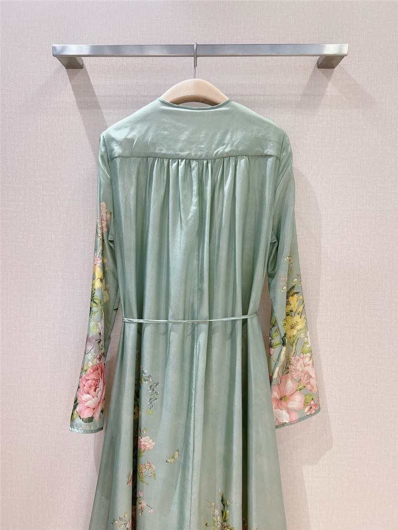 zimm fixed print silk dress cheap replica designer clothes