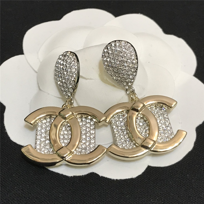 Ch**el water drop cc earrings