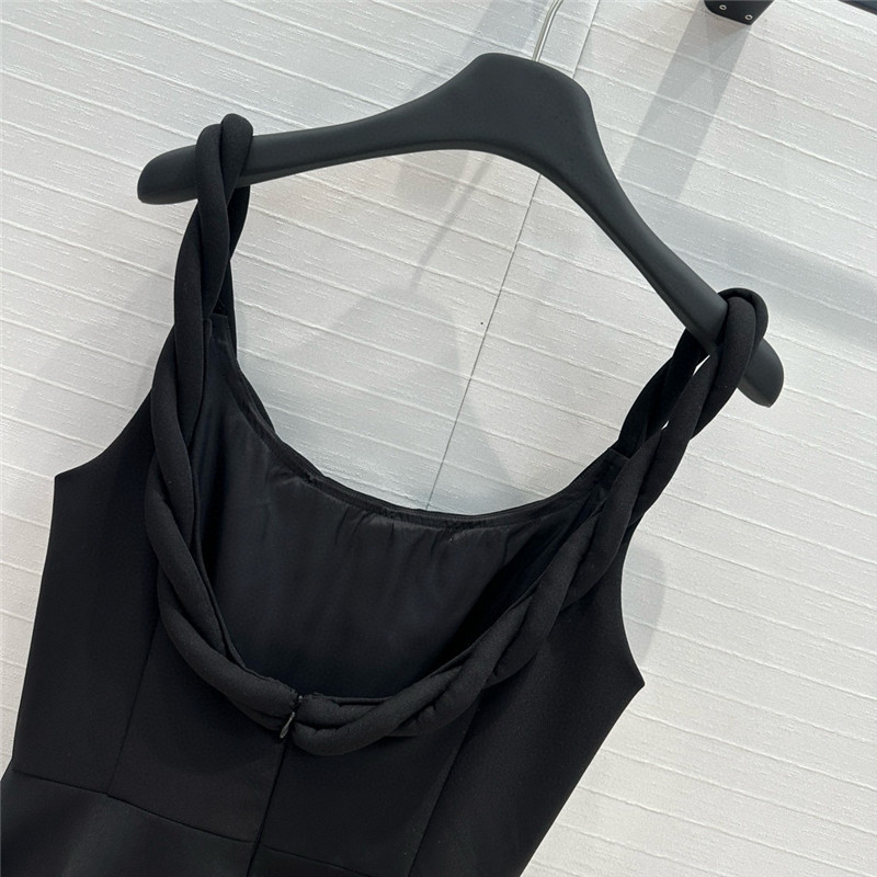 Va1e*ntin0 braided strap sleeveless dress replica d&g clothing