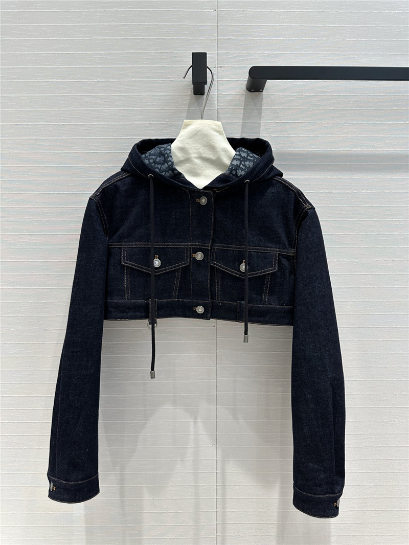 d10r S*per short old flower jacket denim jacket replica clothes