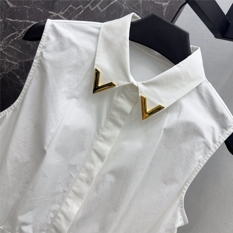 Va1e*ntin0 3d flower decoration lapel dress replica clothes