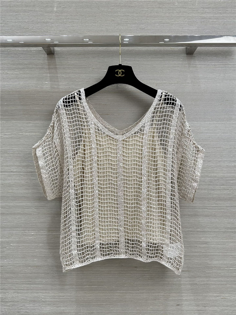 BC hand hook sequined V-neck top replica d&g clothing