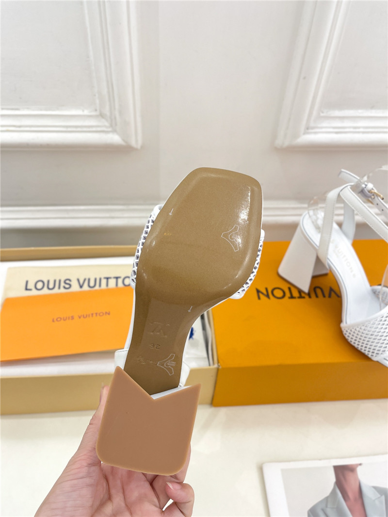 l0vis Vvtt0n shake sandal in white calfskin