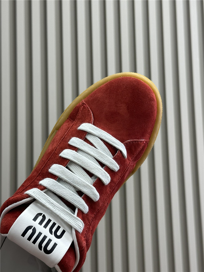 Miu Miu Laced Low-Top Sneakers