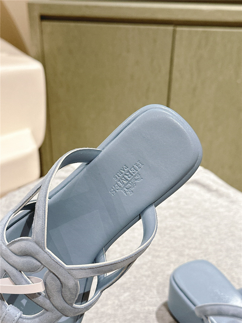 H**me5 gipsy sandal blue goatskin