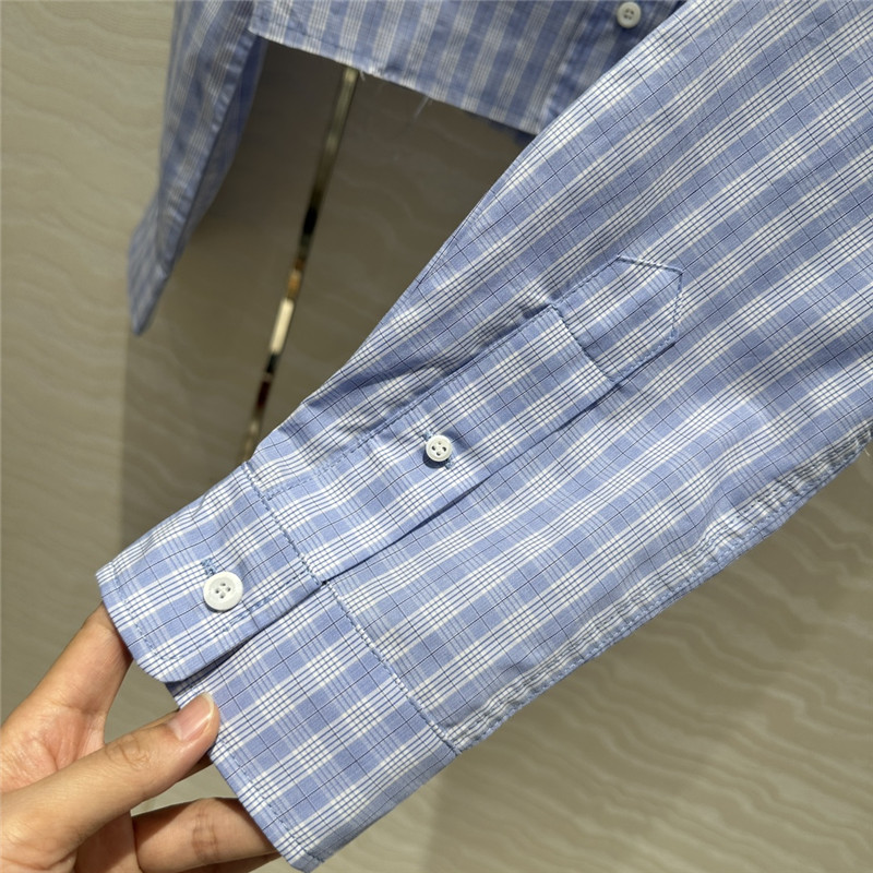 M1um1u temperament plaid shirt replica clothing sites