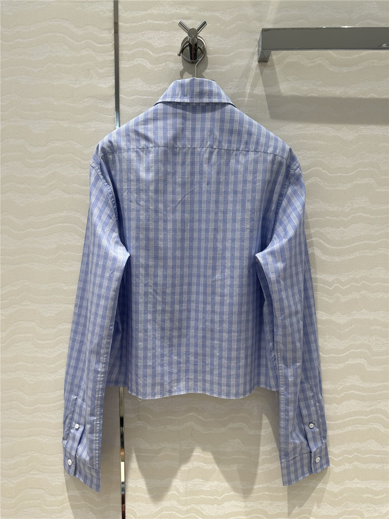 M1um1u temperament plaid shirt replica clothing sites