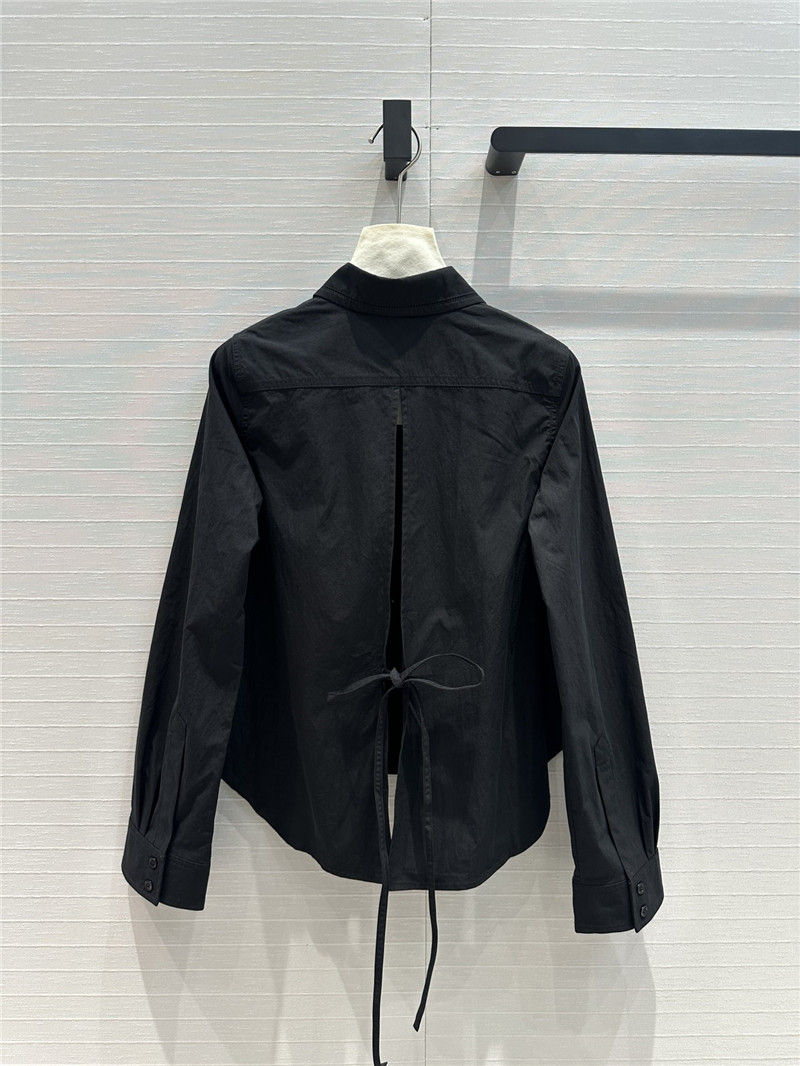 L0ew* lightweight textured cotton poplin shirt replica clothes