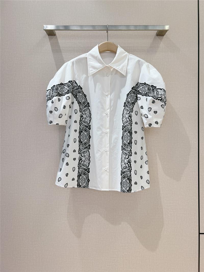 Chloé puff sleeve lapel shirt replica designer clothes