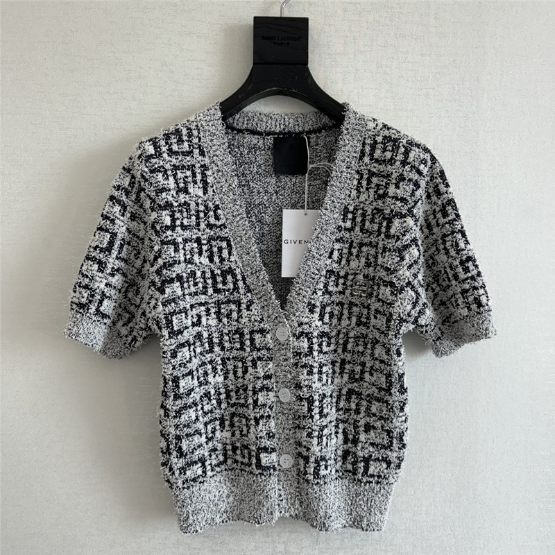 Givenchy short sleeve V cardigan replica d&g clothing