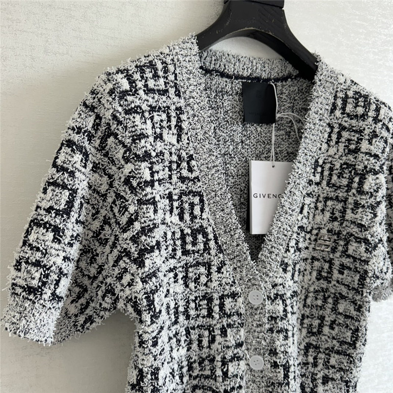 Givenchy short sleeve V cardigan replica d&g clothing