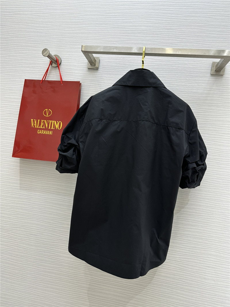 Va1e*ntin0 v-neck design oblique placket shirt replica d&g clothing
